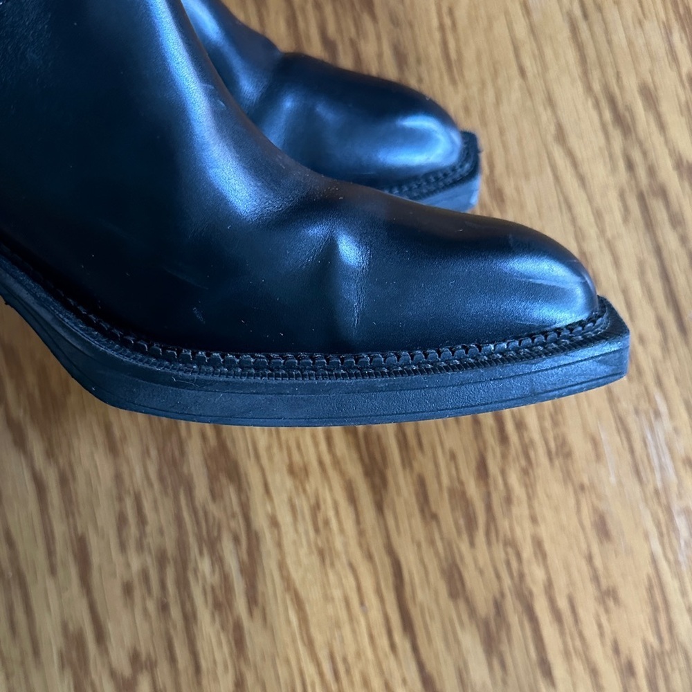 *SAM EDELMAN* Black Heeled Chelsea Mindy Boots Size 7 - Picture 6 of 14